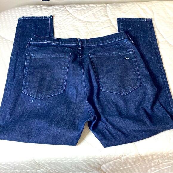 Rag & Bone Womens 27 Ice Blue Skinny Stretch Ankle Cropped Jeans - Picture 4 of 16
